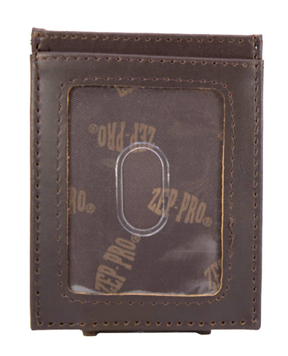 Ole Miss Rebels Men's Magnetic Front Pocket Old School Camo Leather Wallet.
