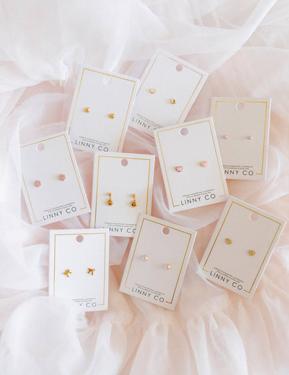 Screwback Stud Earrings - Payton Pearl Pink 5mm