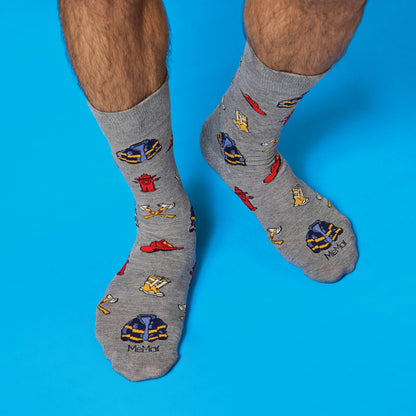 Men's Firefighter Bamboo Crew Socks