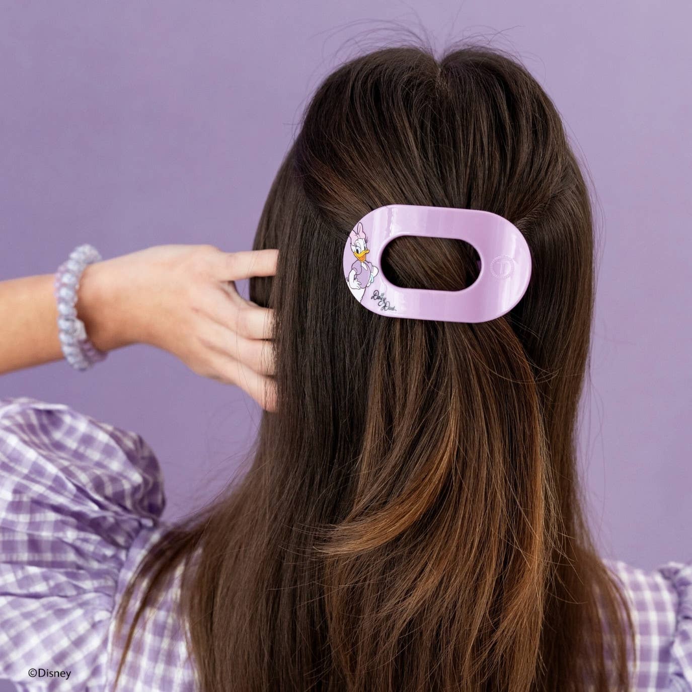 Flat Round Hair Clip | Small | Daisy Duck