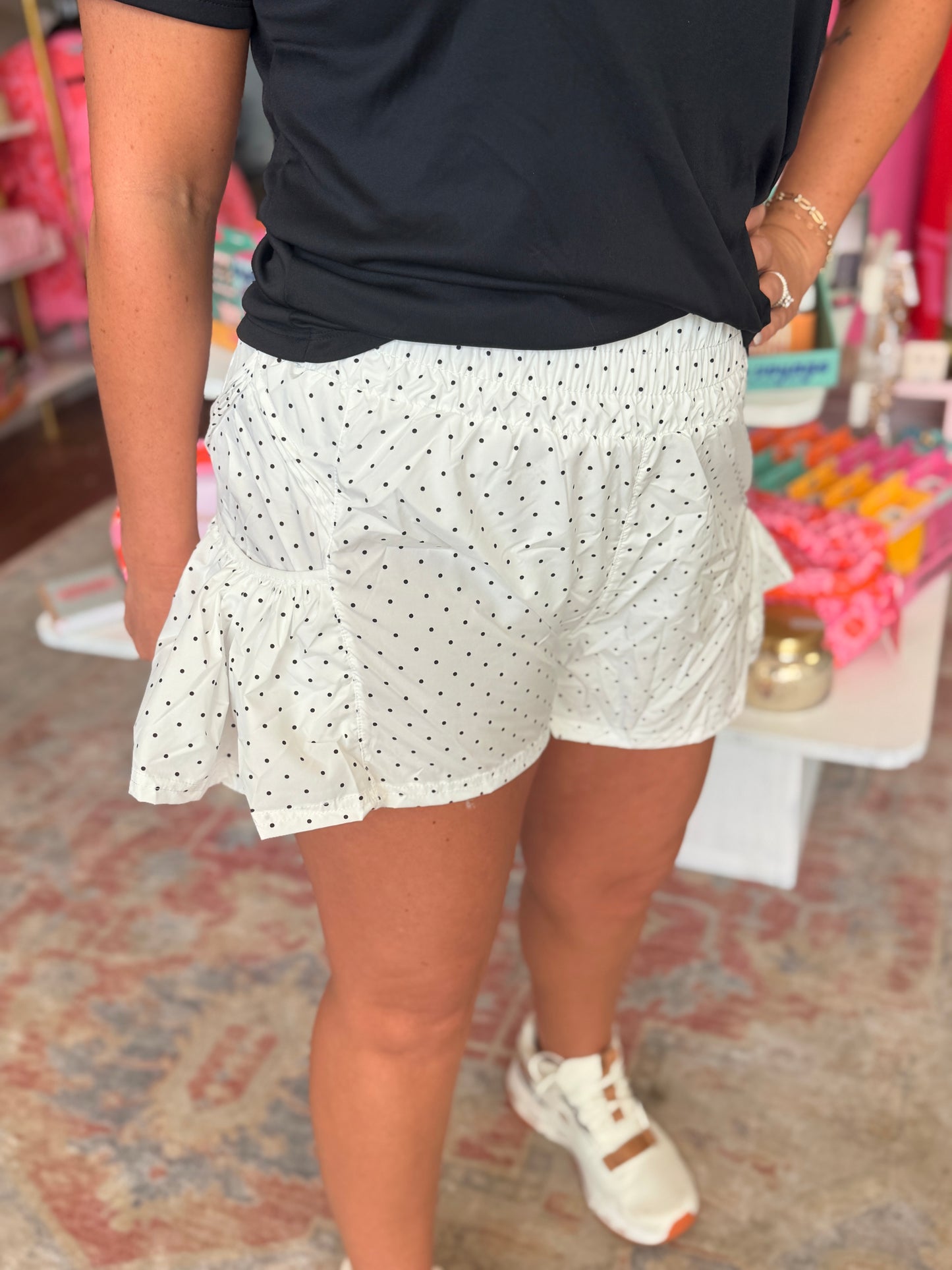 Polka Dot Flare Shorts