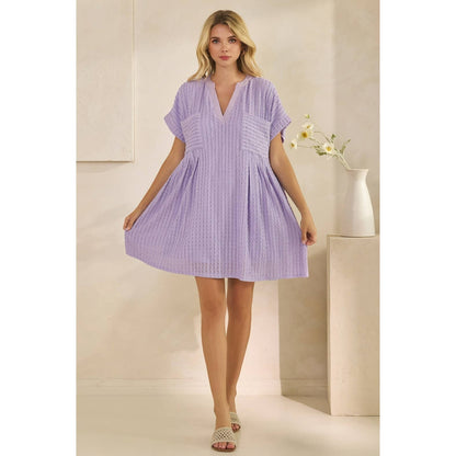 Texture Knit Mini Dress