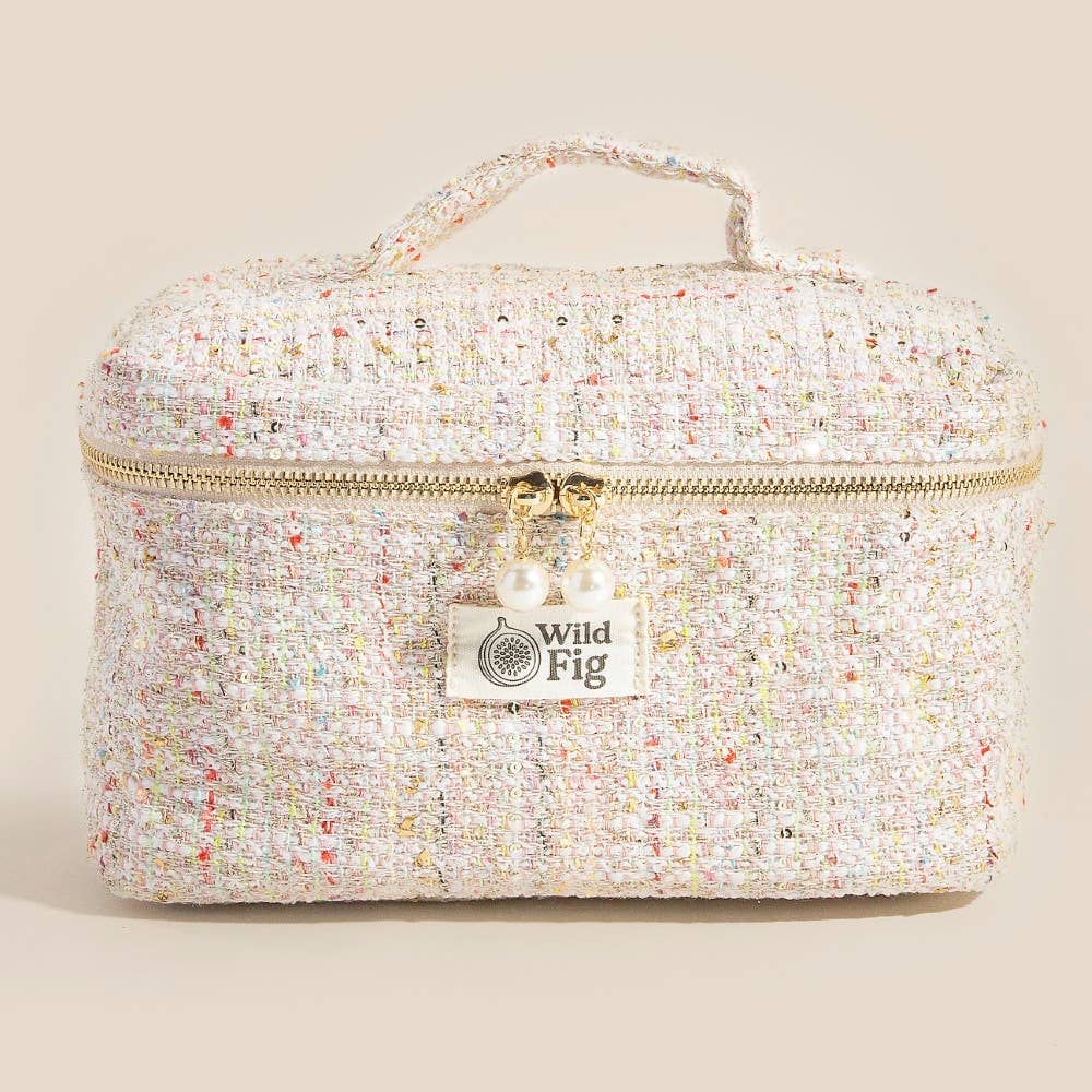 Confetti Tweed Makeup Case