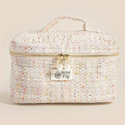 Confetti Tweed Makeup Case