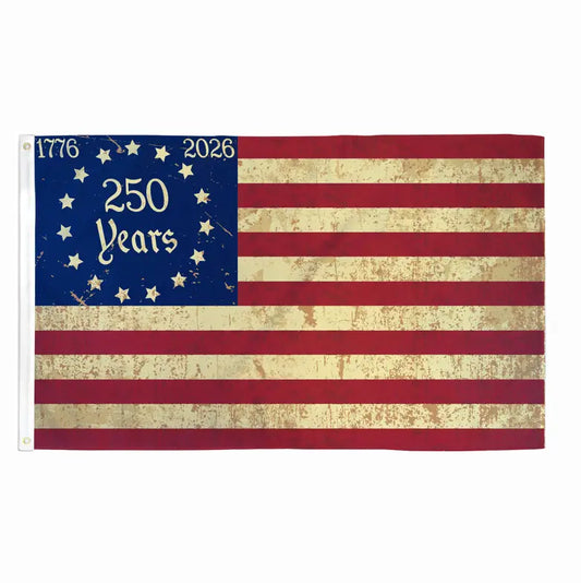 250 America Tea Stained 3x5ft Flag