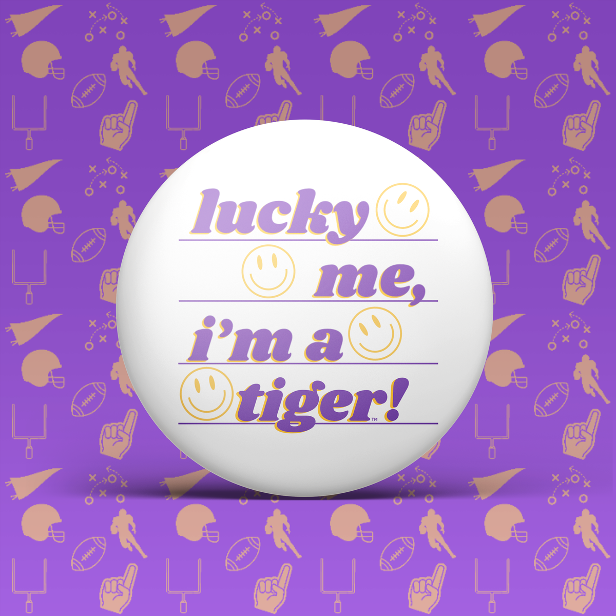 LSU Game Day Buttons | Louisiana State Tigers Game Day Pins