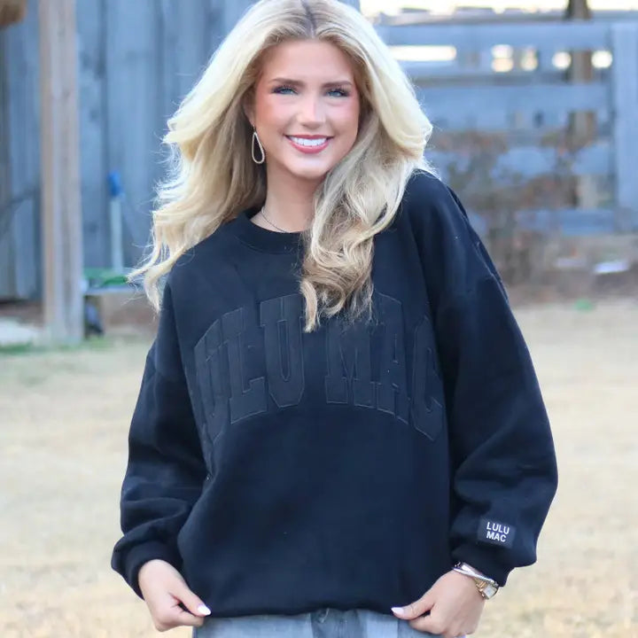 LULUMAC MONO BLACK SWEATSHIRT