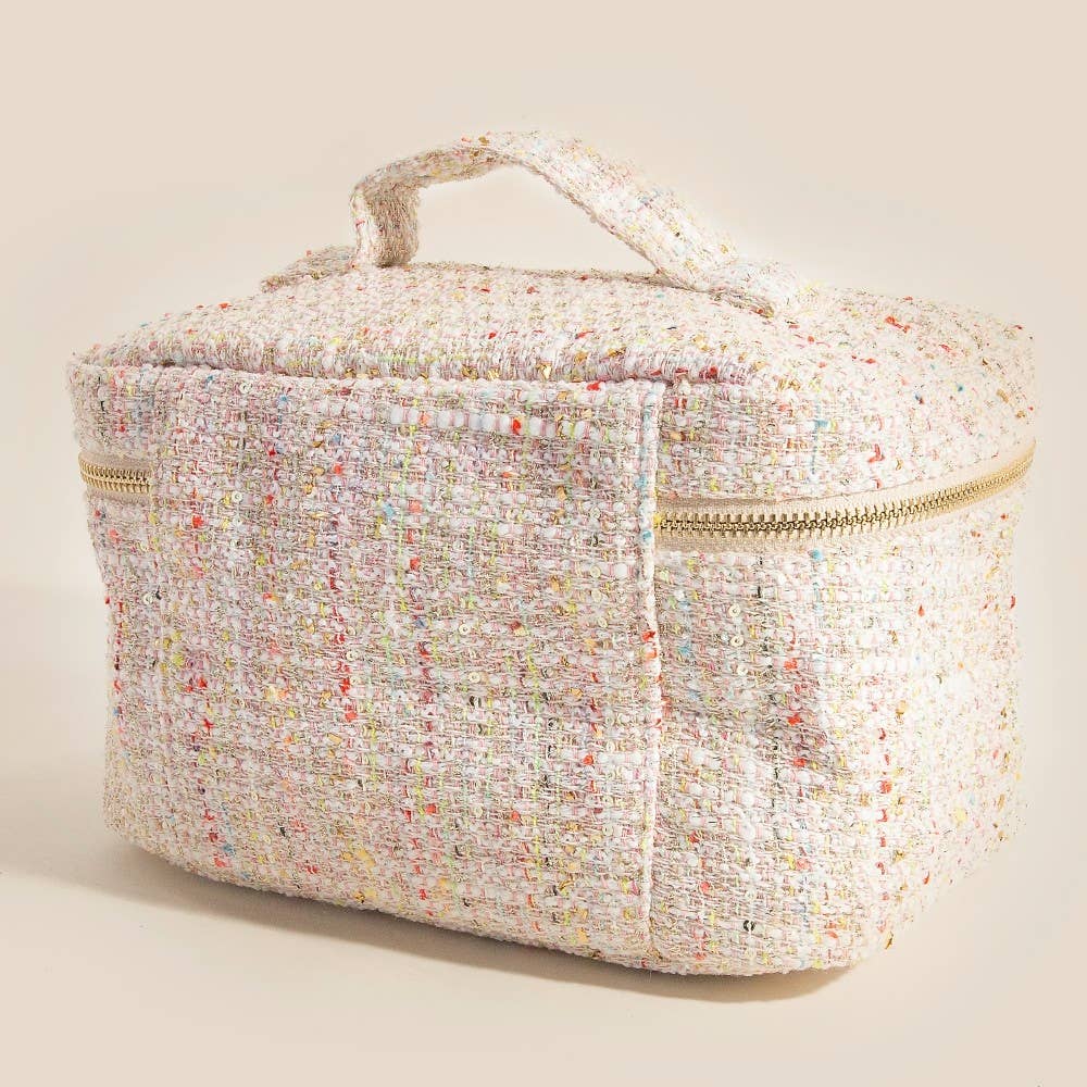 Confetti Tweed Makeup Case