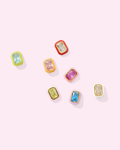 Screwback Stud Earrings - Whitney Aqua Dream