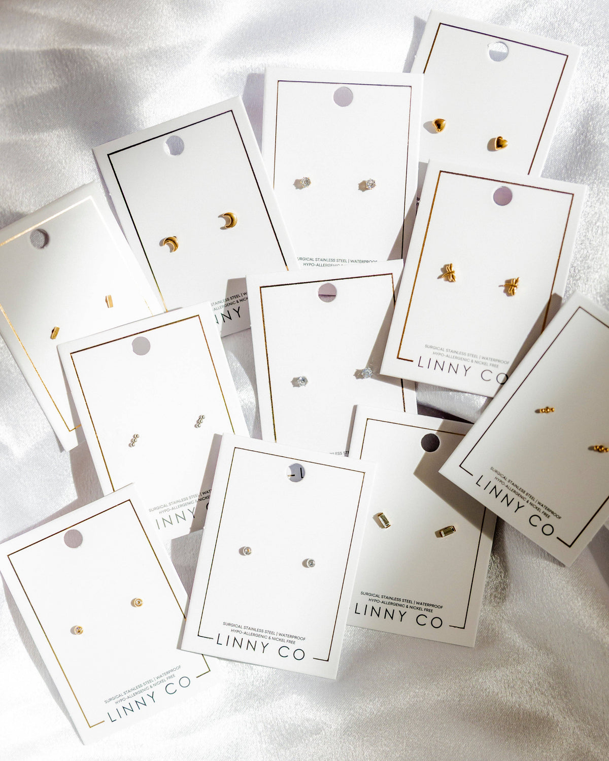 Screwback Stud Earrings - Amber Micro