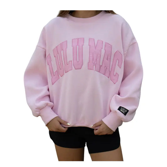 LULUMAC MONO LIGHT PINK SWEATSHIRT