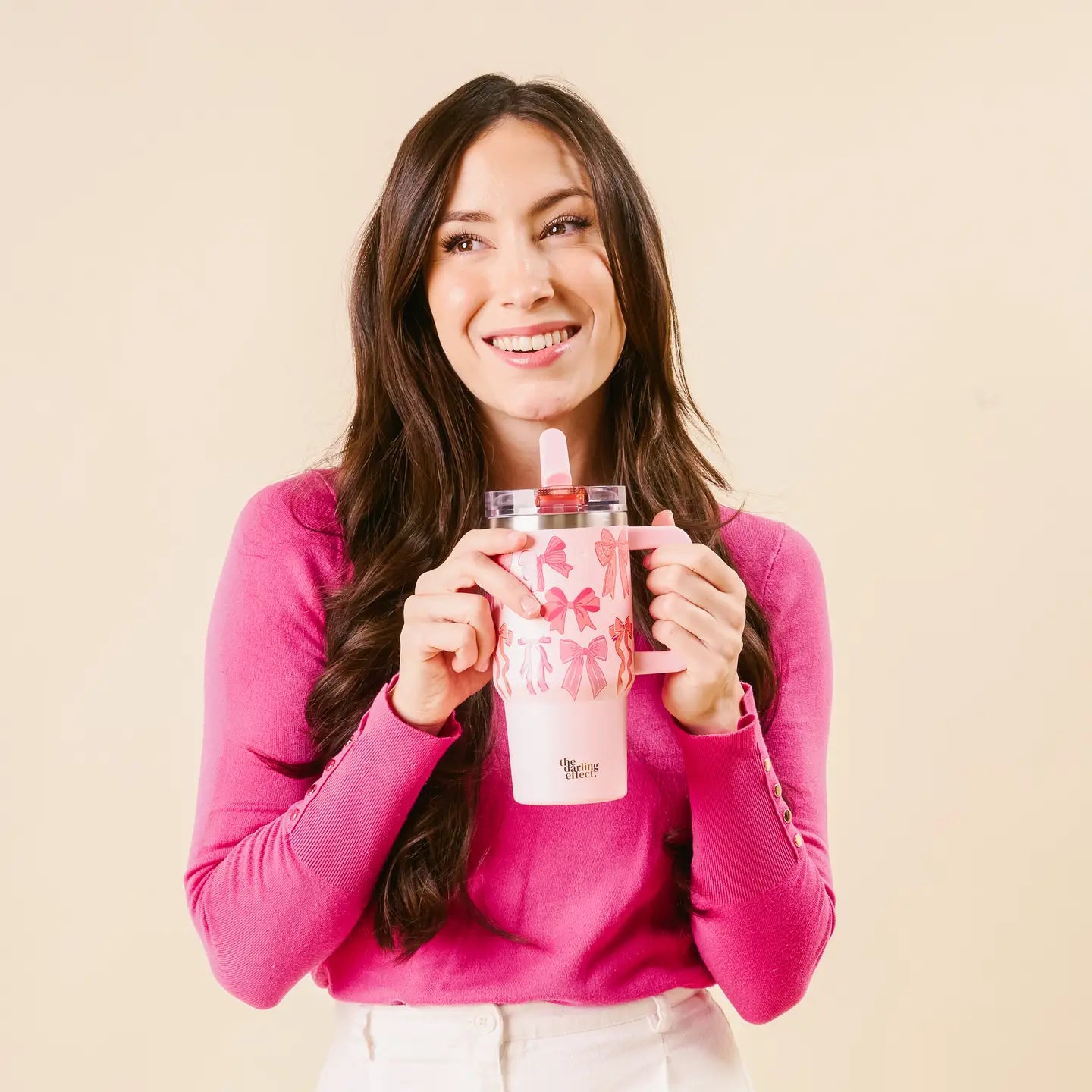 20 oz Tumbler-Blushing Bows
