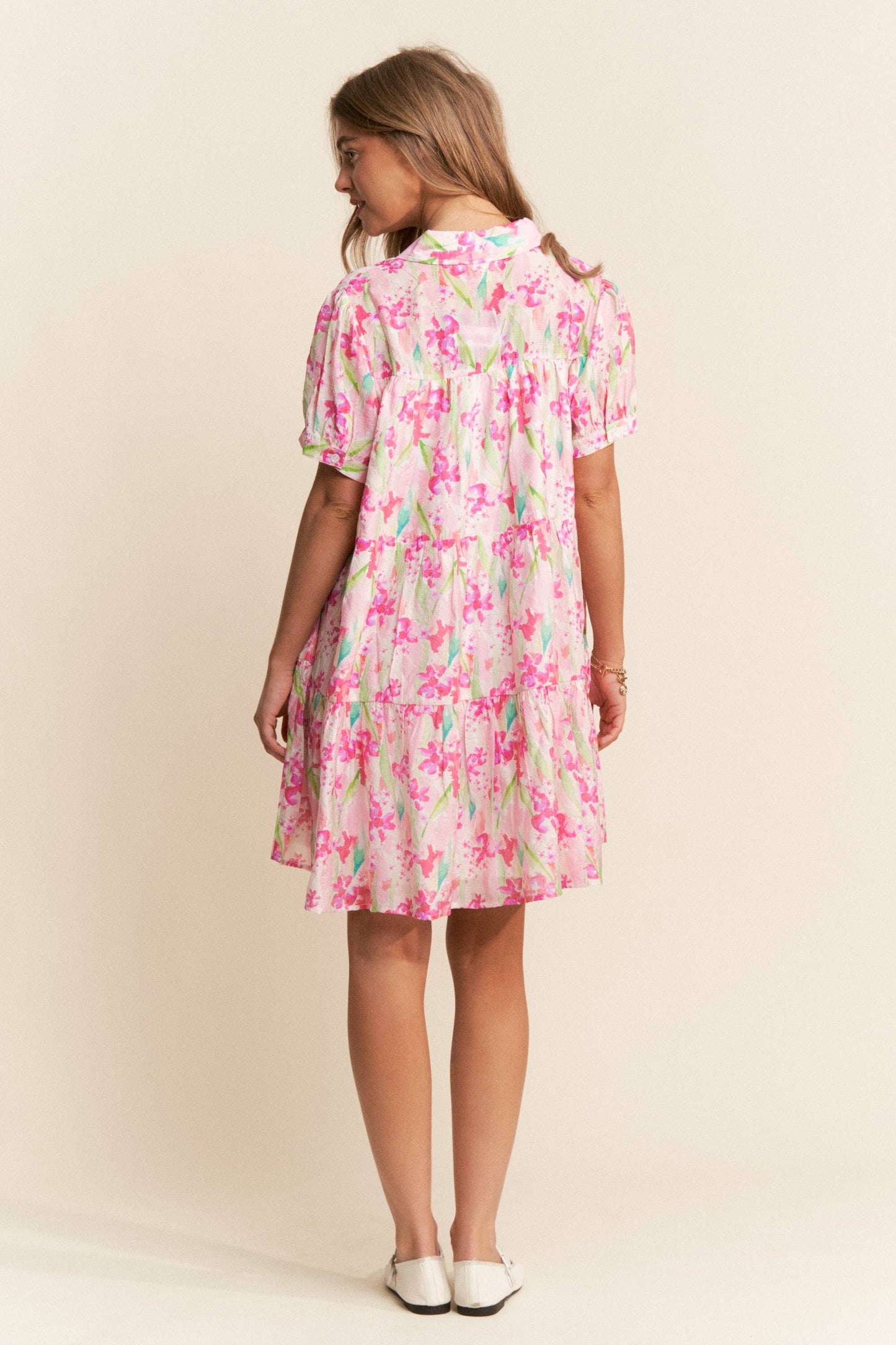 Floral Print Multi-color Mini Dress