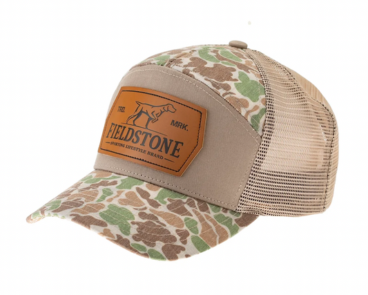 Roost Camo 7 Panel Logo Hat