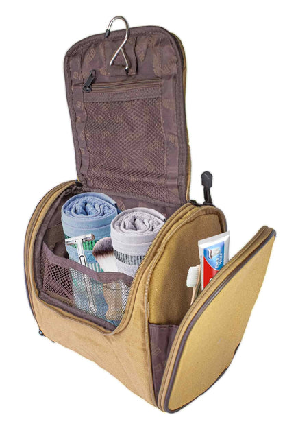 Southern Miss Eagles Men's Khaki Hanging Toiletry Bag.