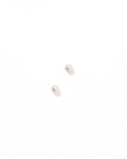 Screwback Stud Earrings - Payton Pearl White 3mm