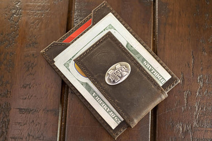 Mississippi State Bulldogs Magnetic Pocket Leather Wallet