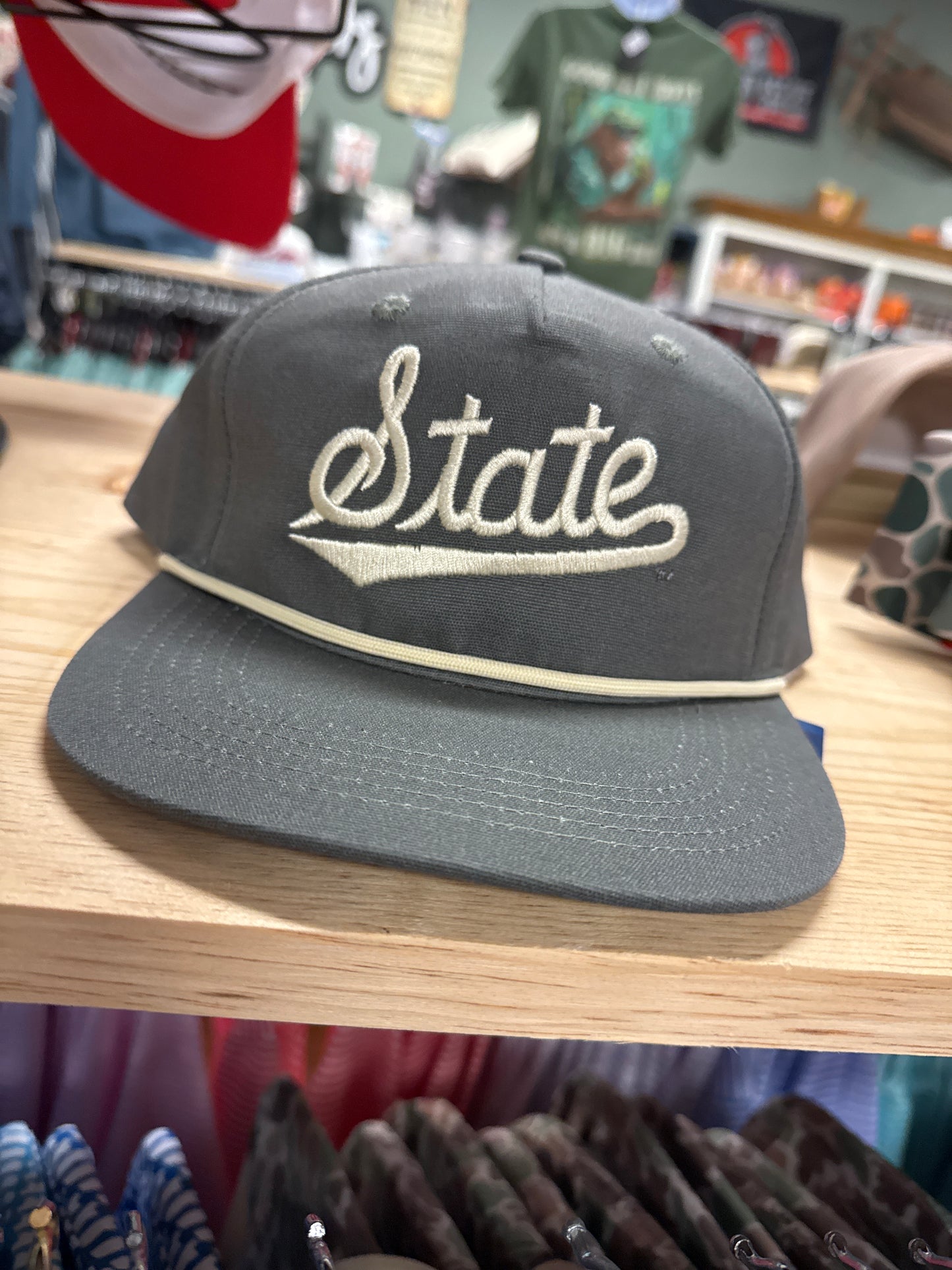 State Script Rope Cap-Lead