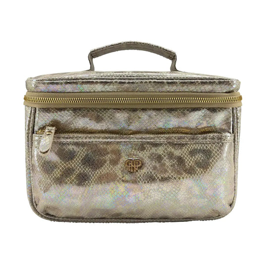 Classic Train Case - Glimmer Leopard