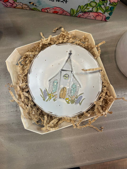 CHURCH BOXED TRINKET DISH