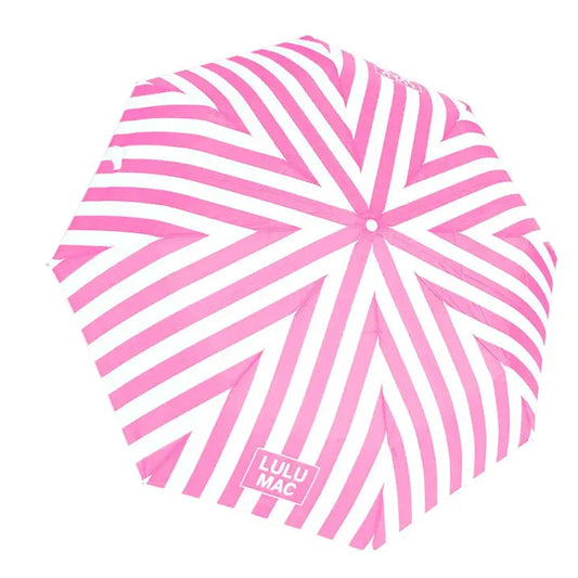 Lulu Mac Umbrella-Pink Stripe