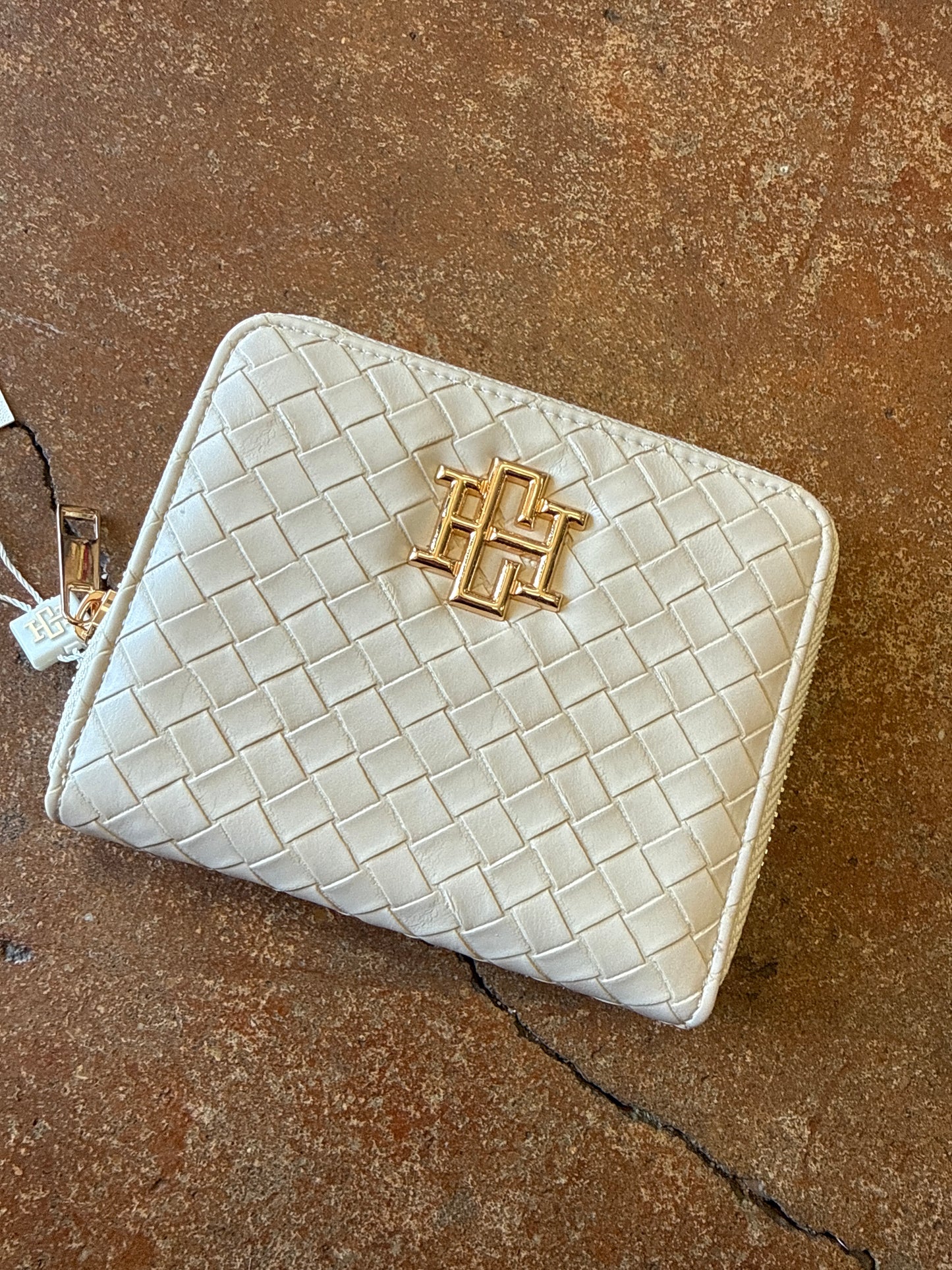 Blakely Wallet Woven Almond