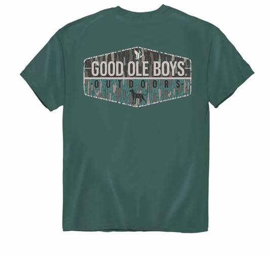 Camo Banner Split T-Shirt