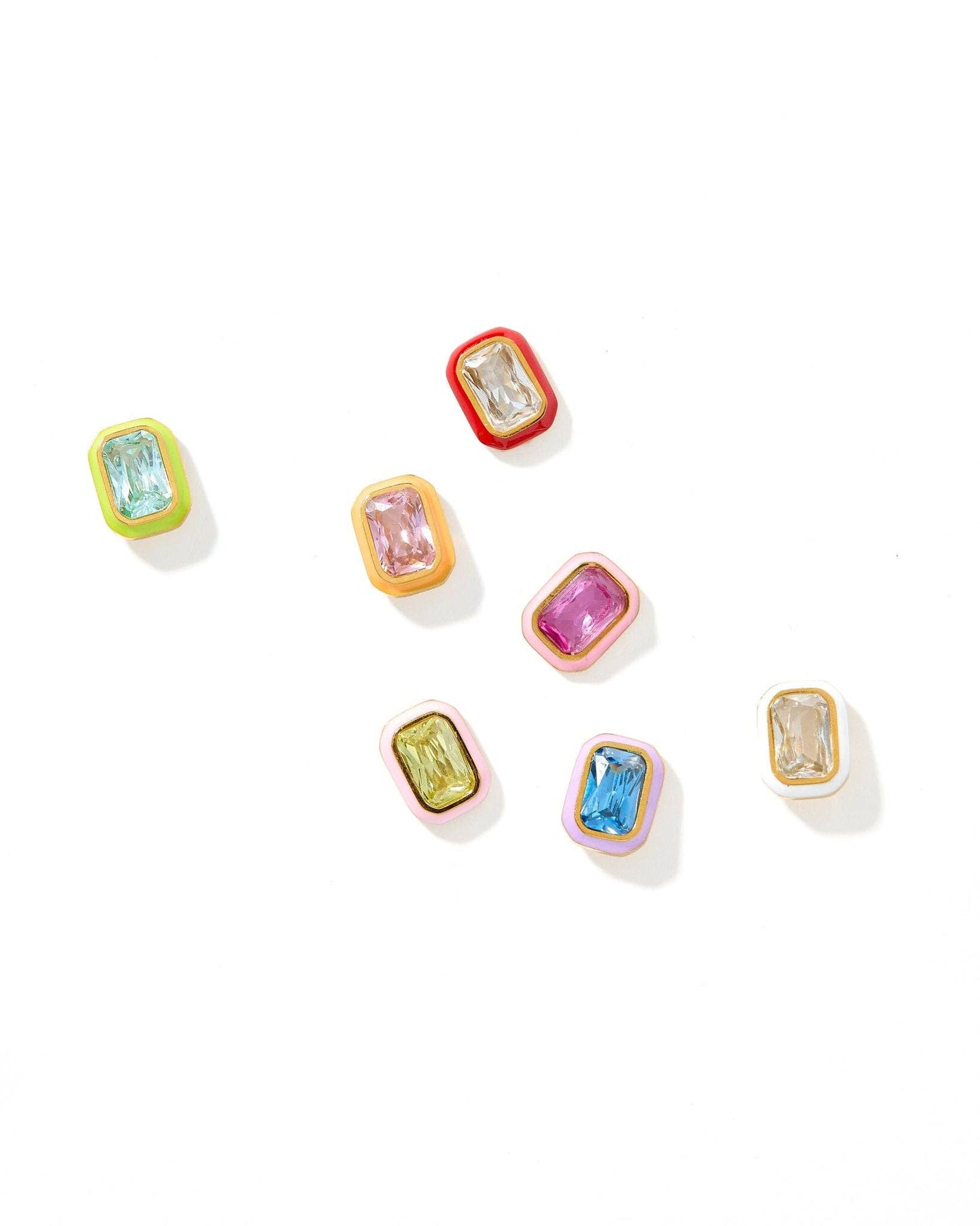 Screwback Stud Earrings - Whitney Violet Bloom