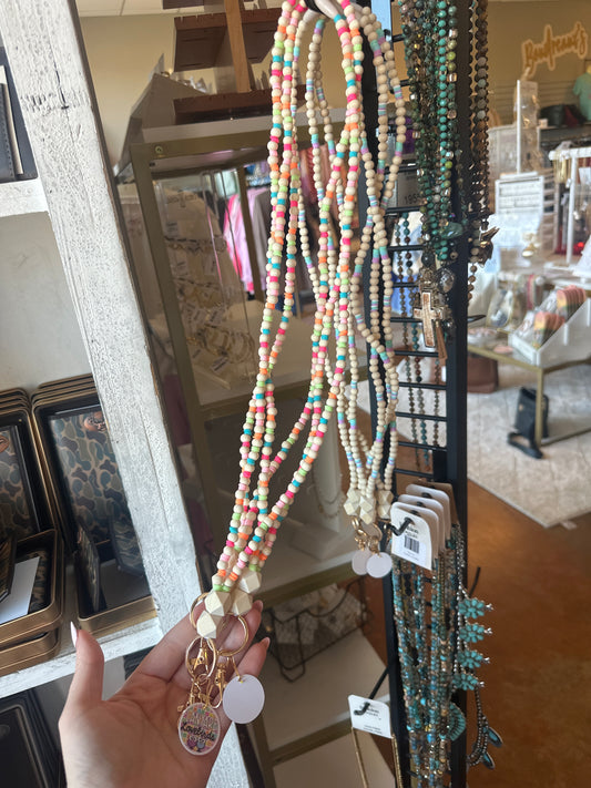 Colorwheel Fully Beaded Lanyard