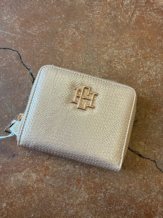 Blakely Wallet Woven Gold