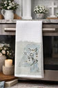 Mississippi With Flowers Tea Towel