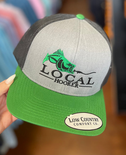 LH027D HOOK BASS HTHR/KLLY/BLK