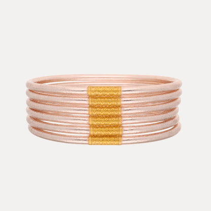 Champagne Lumine All Weather Bangles (Set of 6)
