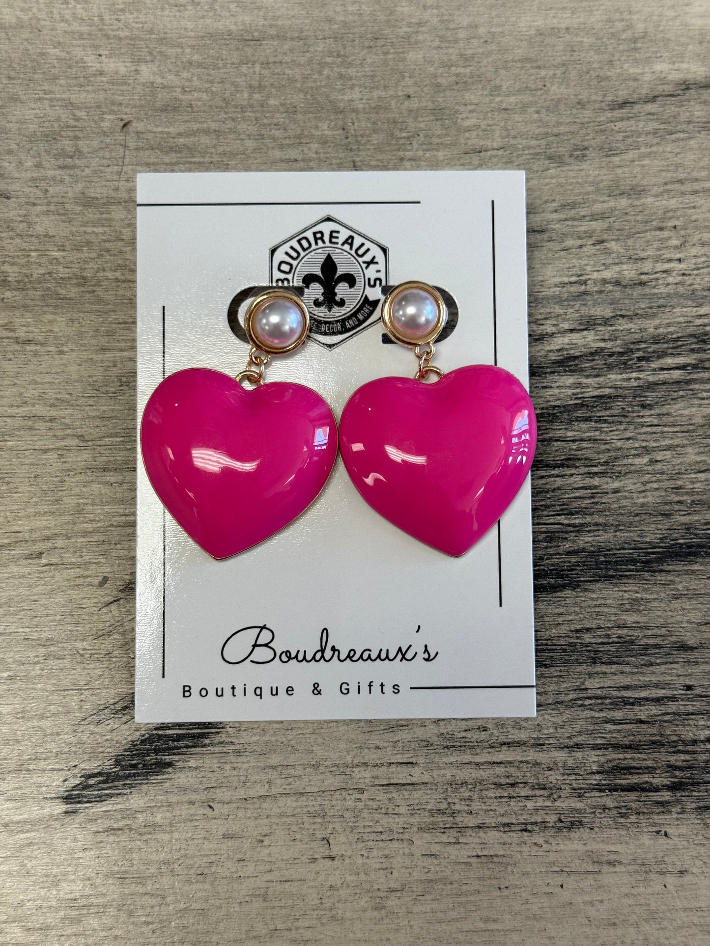 Hot pink heart Drops