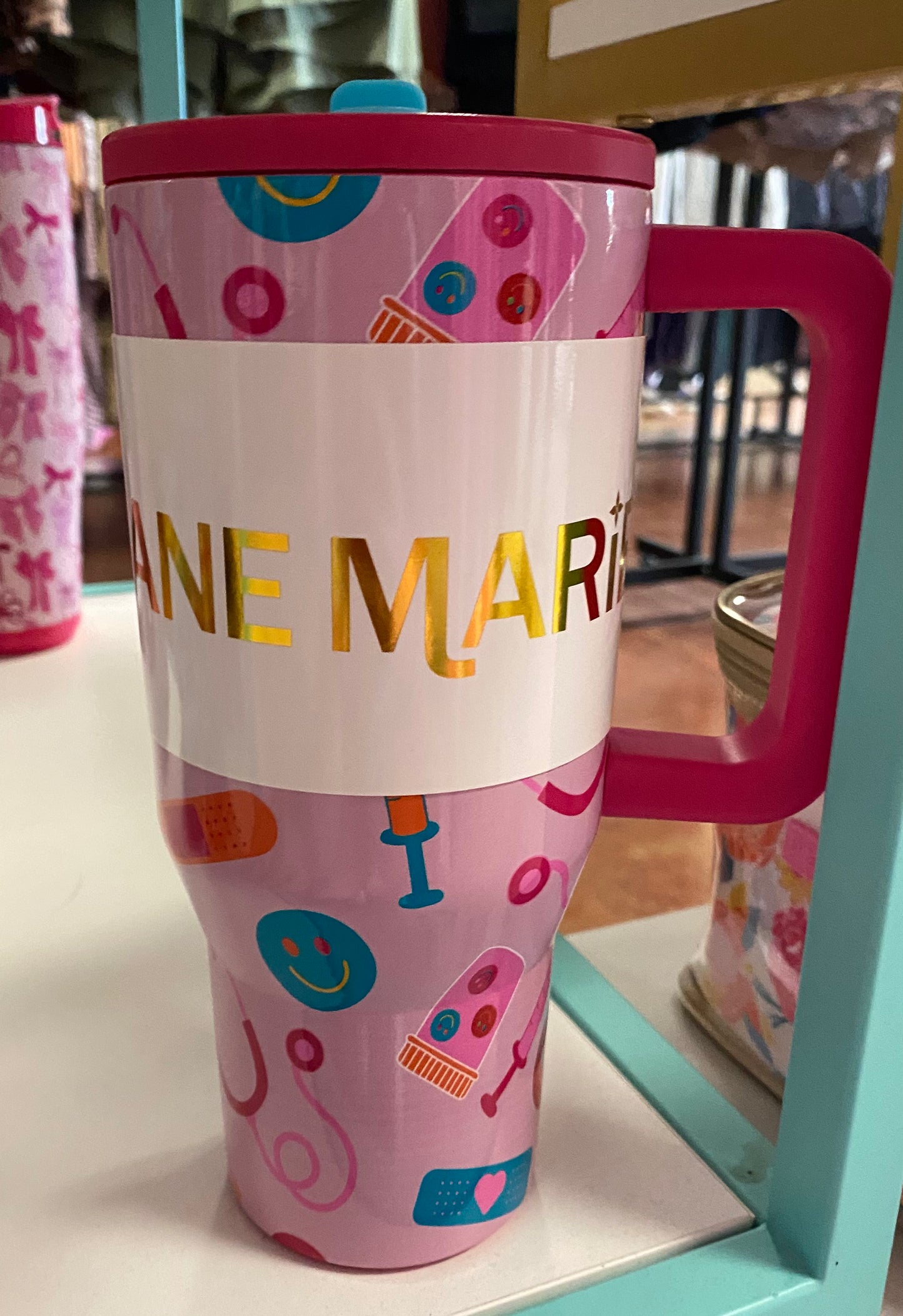 Not All Heroes Wear Capes 30 Oz. Tumbler With Flip Straw and Handle