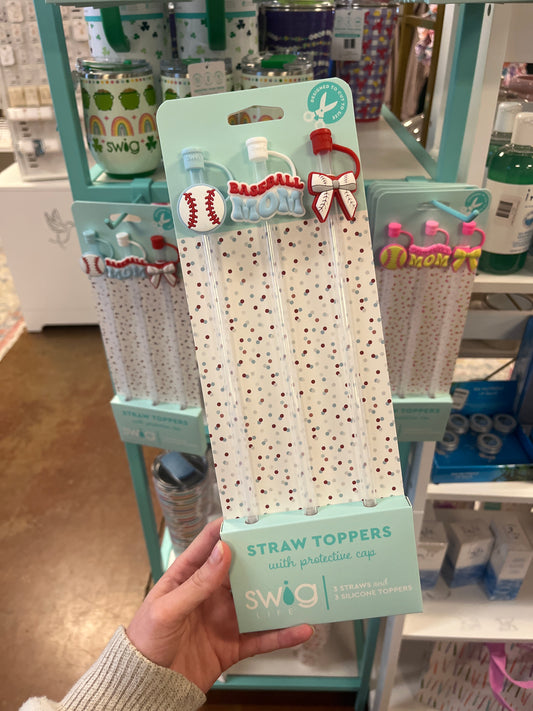 Swig Straw Topper Set-Home Run
