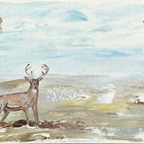 Deer In Field Lumbar Pillow