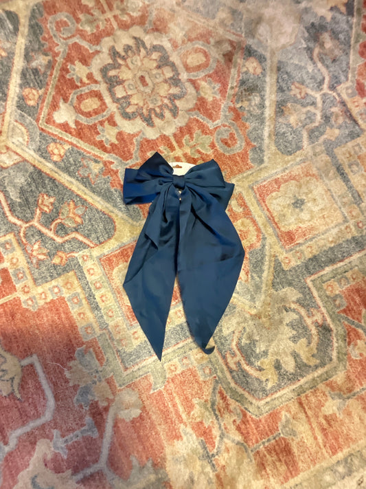 Fashion Fabric Bow Ribbon Barrette Hair Clip
