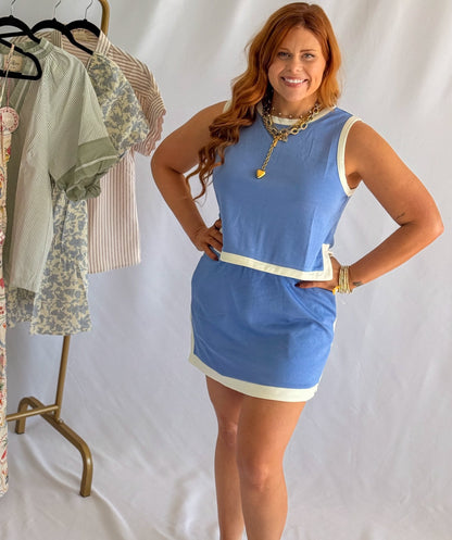Chambray Skort Set