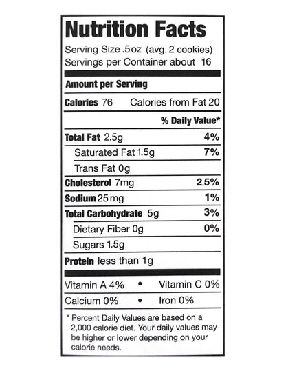All Natural Shortbread 8oz Box