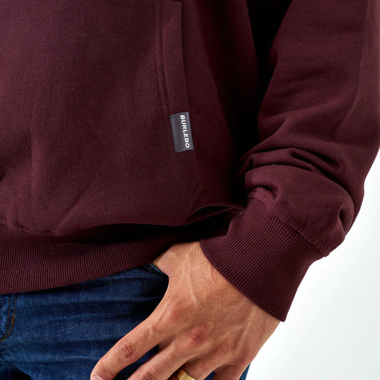 Fleece Hoodie- Pintail Triangle Duck Maroon
