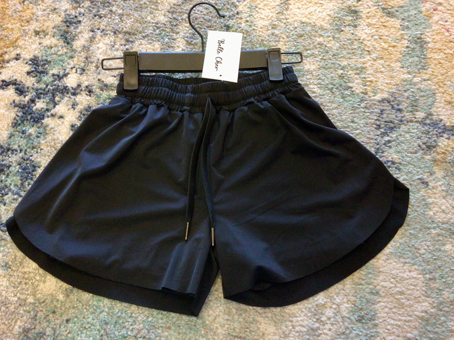 Youth Black Butterfly Shorts