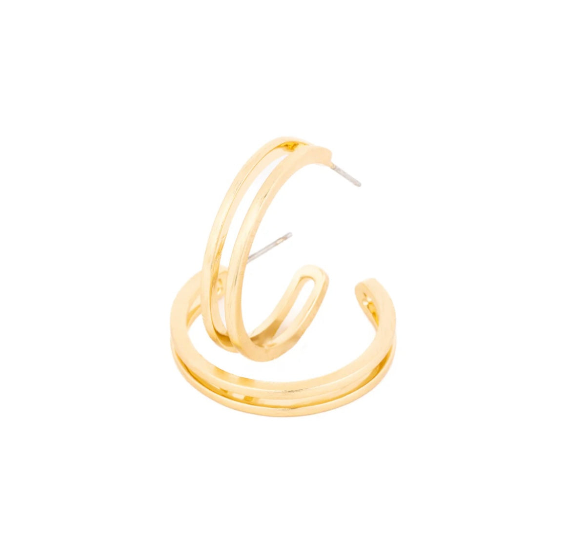 Medium Raelynn Gold Earrings