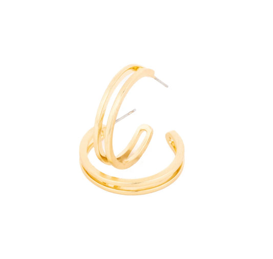 Medium Raelynn Gold Earrings
