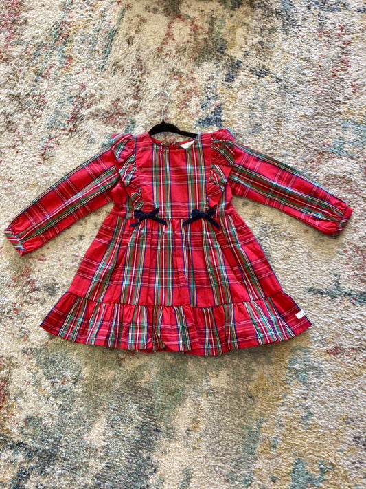 Tis the season plaid dress with bows