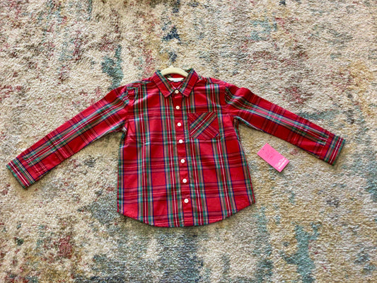 Tis The Season Long Sleeve Button Down Top
