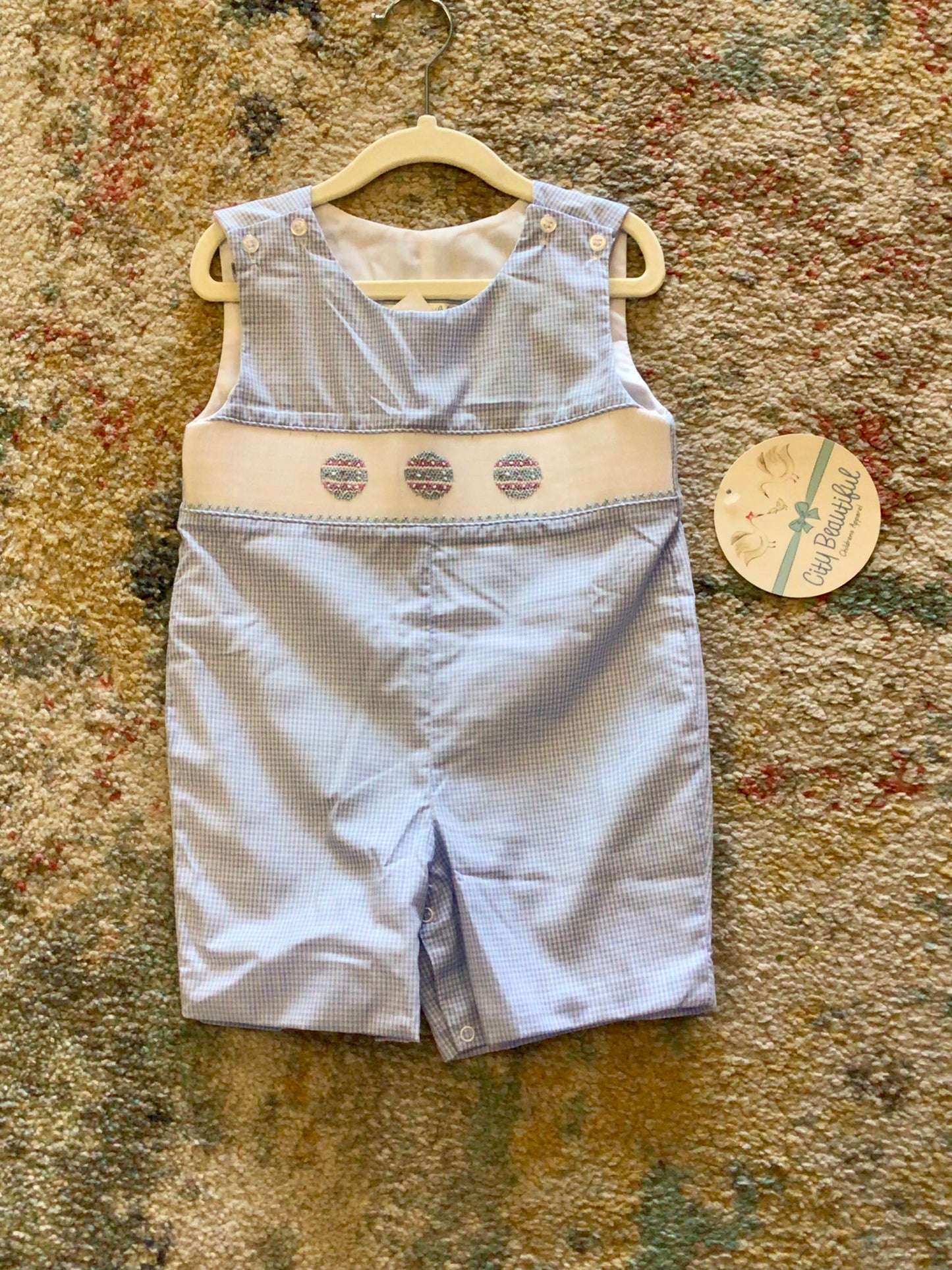 Smocked Multicolor Egg Jon Jon