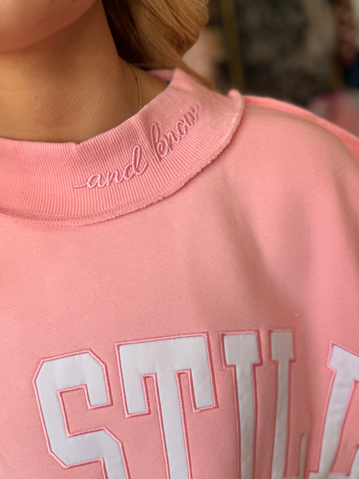 Be Still Pink Mockneck