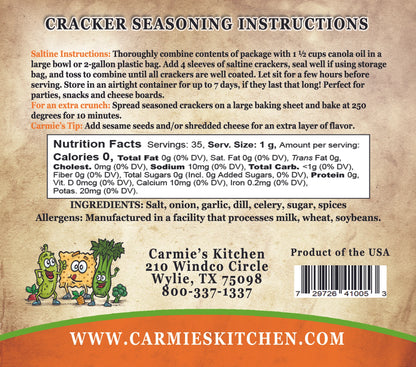 Garden Dill Cracker Seasoning Mix