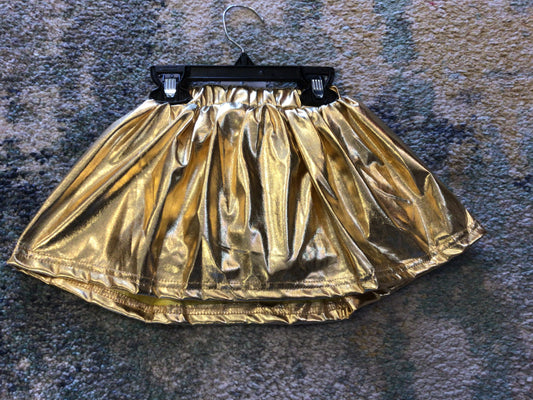 Youth Gold Metallic Skort